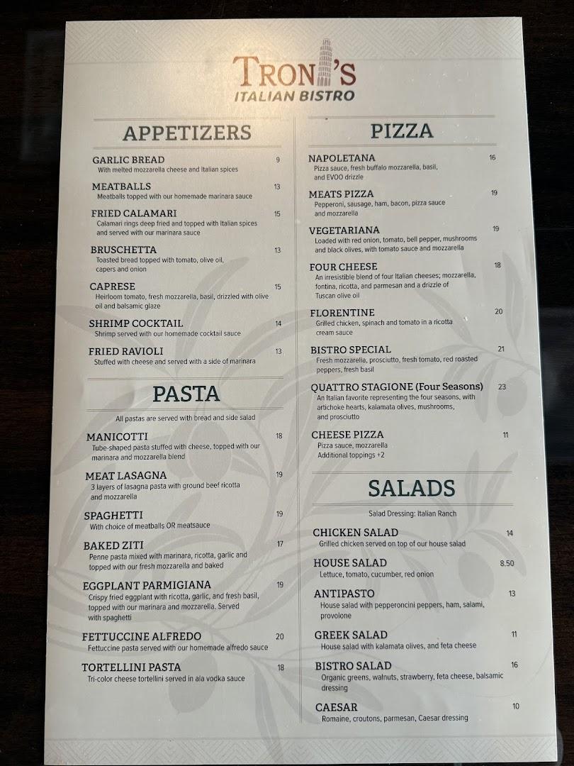 Troni's Italian Bistro